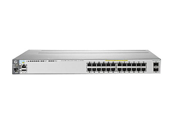 HP J9573A E3800-24G-PoE+-2SFP+ Layer 3 Switch w/ Ears and Lifetime HP Warranty