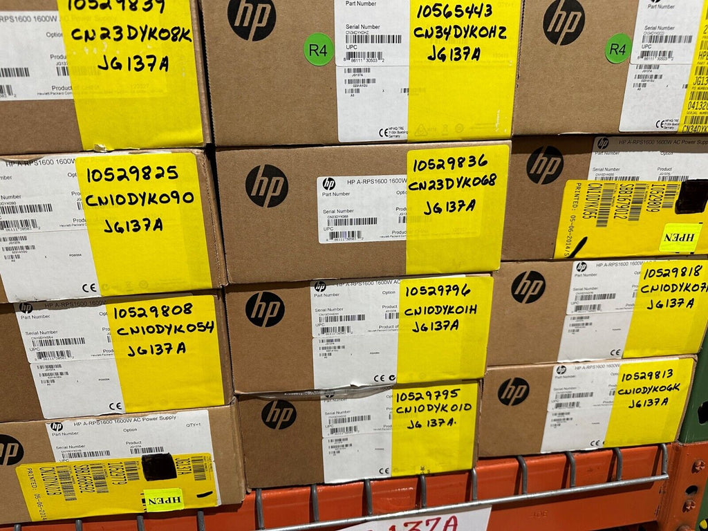 JG137A - HPE 5800 Series 1600W AC Switch Power Supply - BRAND NEW SEALED