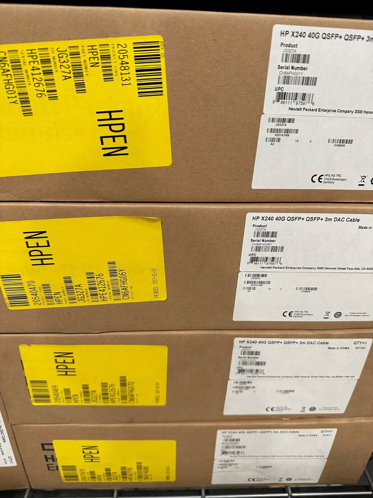 JG327A HPE Networking Comware X240 40G QSFP+ QSFP+ 3m Direct - Brand New Sealed