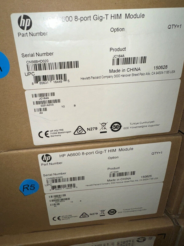 JC164A HP 8gbe-WAN Him A6600 8-Port Router Module - Brand New Sealed