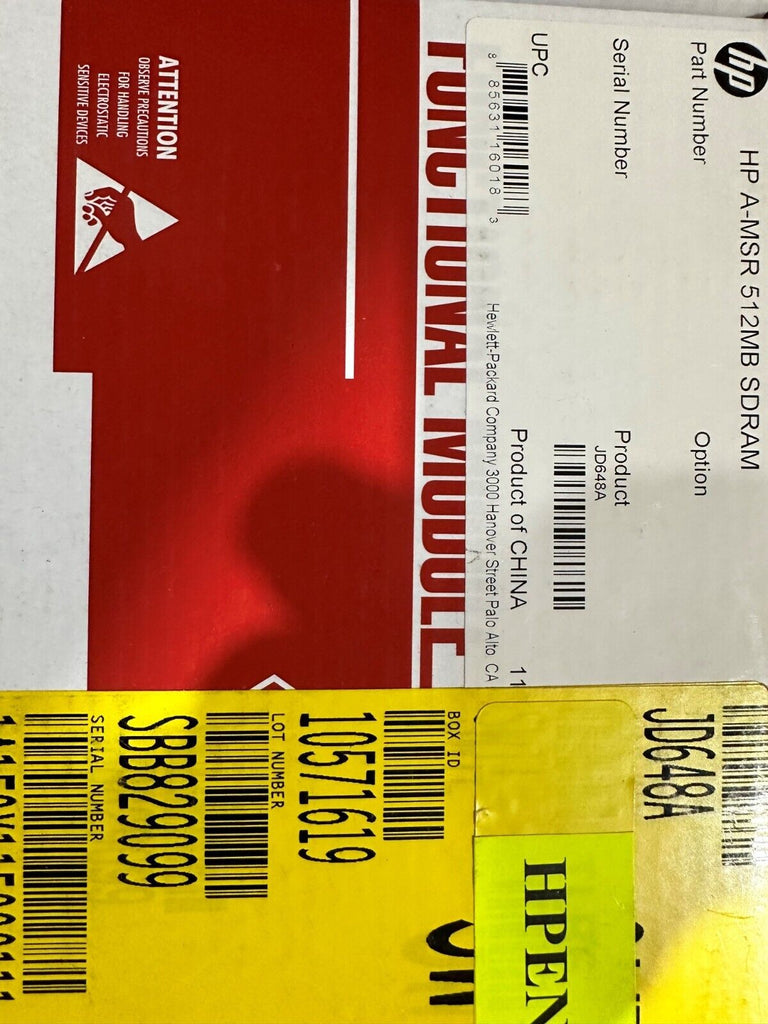 JD648A HP A-MSR DDR SDRAM 512MB - BRAND NEW SEALED!!!