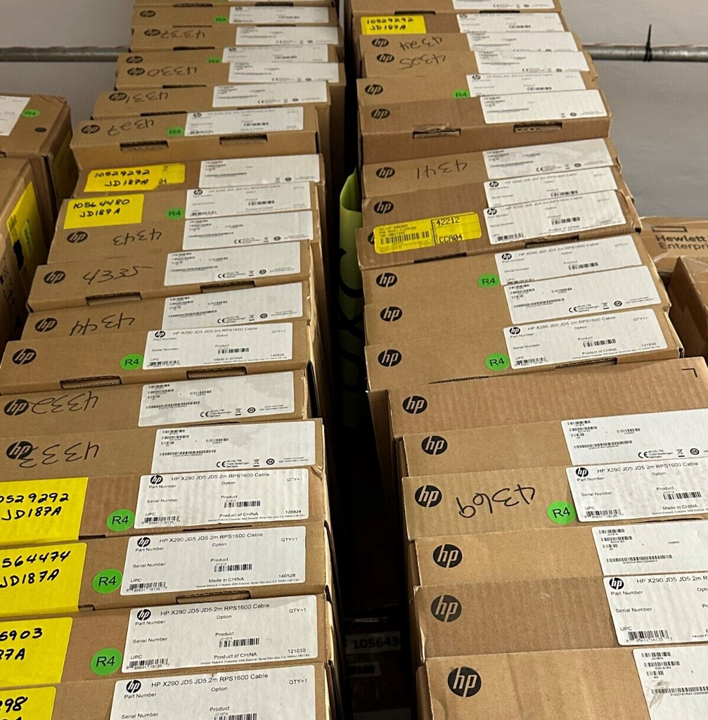 JD187A HPE X290 1000 A JD5 2m RPS Cable - Brand New Sealed