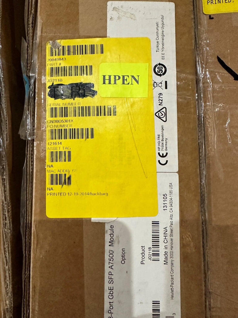 JD211B HP 7500 48-port GbE SFP Reman Module - Brand New Sealed
