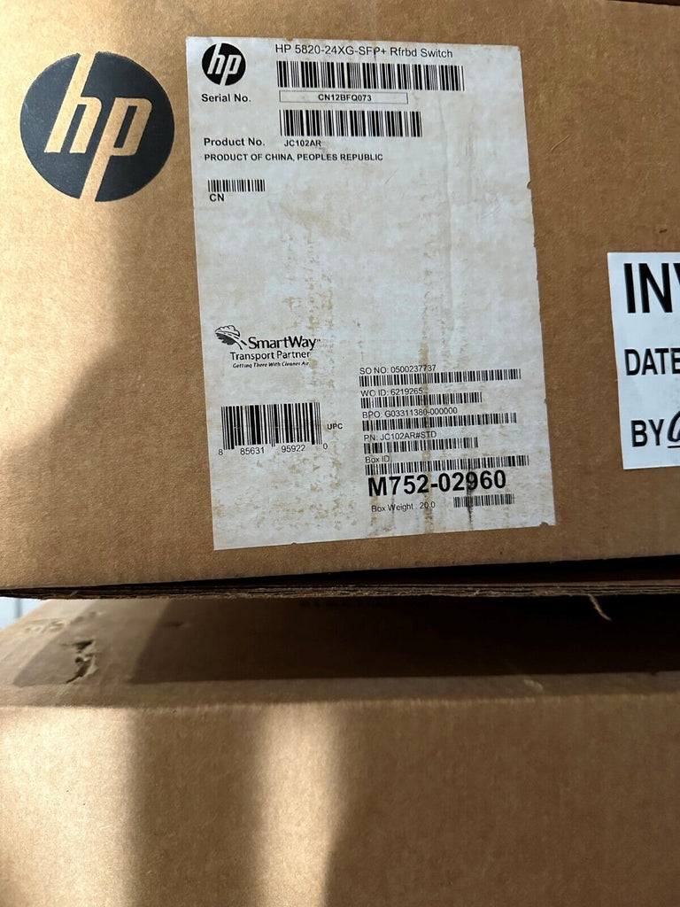 JC102AR HP 5820-24XG-SFP+ Switch - FACTORY RENEW SEALED