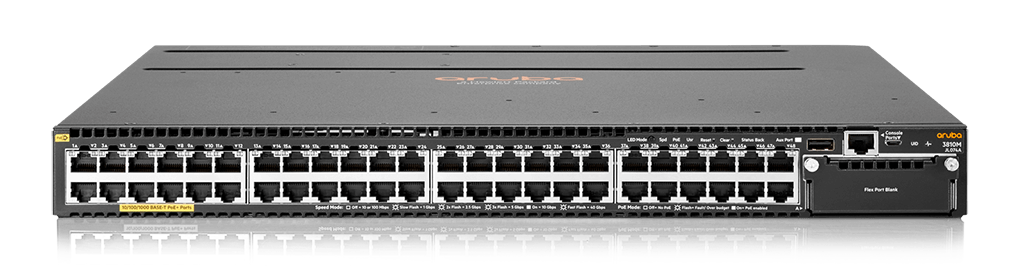 HPE Aruba 3810M 40G 8 HPE SmartRate PoE+ 1-Slot Switch JL076A