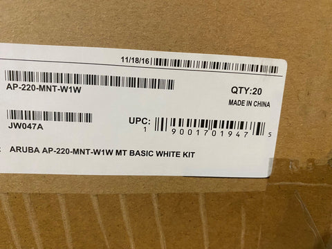 JW047A HPE Aruba AP-220-MNT-W1W AP-130-MNT Access Point Mount - BRAND NEW SEALED