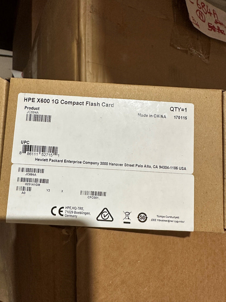 JC684A - HP 1 GB CompactFlash (CF) Card - 1 Card  - Brand New Sealed