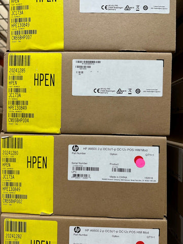 JC173A HPE 6600 2P OC3/1P OC12 POS HIM - Brand New Sealed
