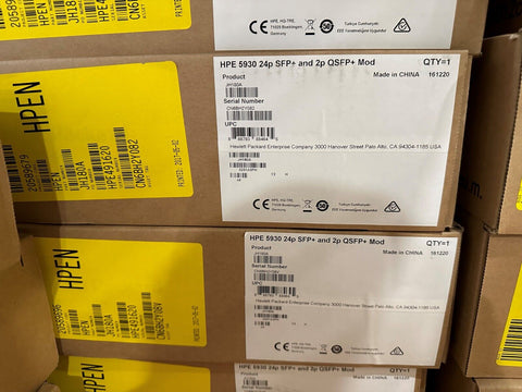 JH180A HP 5930 24-port SFP+ and 2-port QSFP+ Module  - Brand New Sealed