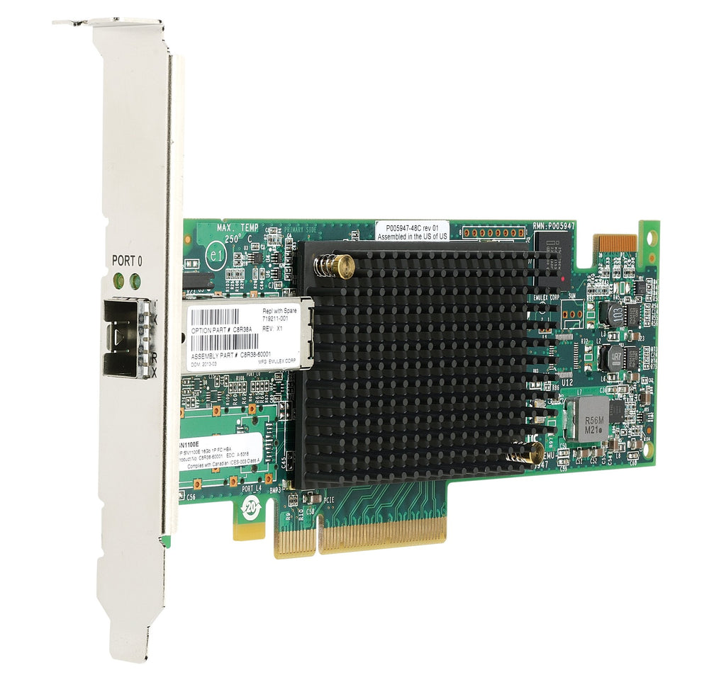 HPE StoreFabric SN1100E Host Bus Adapter - PCIe 3.0 - 16Gb Fibre Channel - HP Smart Buy