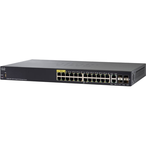Cisco Systems SG350-28P 28-Port Gigabit PoE Managed Switch